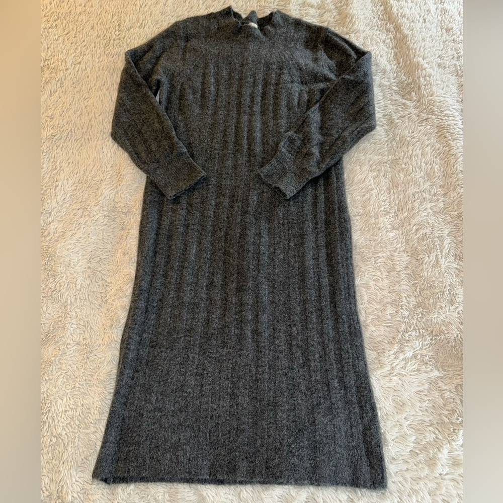 a new day Charcoal Mock Neck Sweater Dress